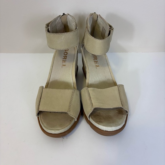 Sorel Women's Cream Wedge Sandals - Picture 3 of 8